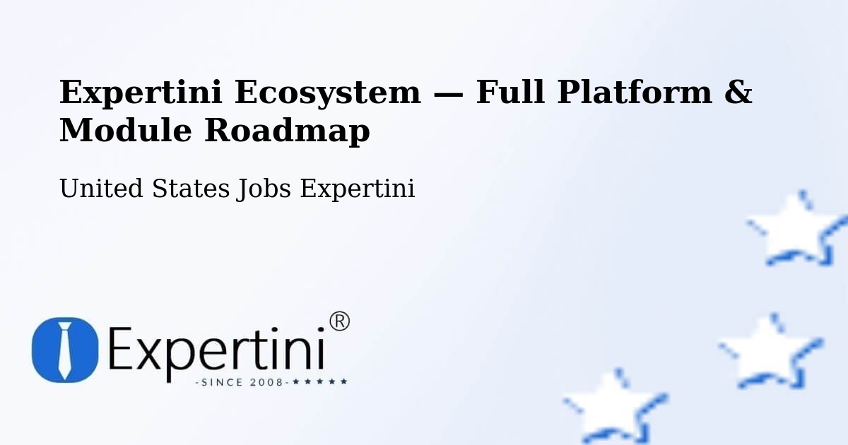 Expertini Ecosystem — Full Platform & Module Roadmap – Woonsocket